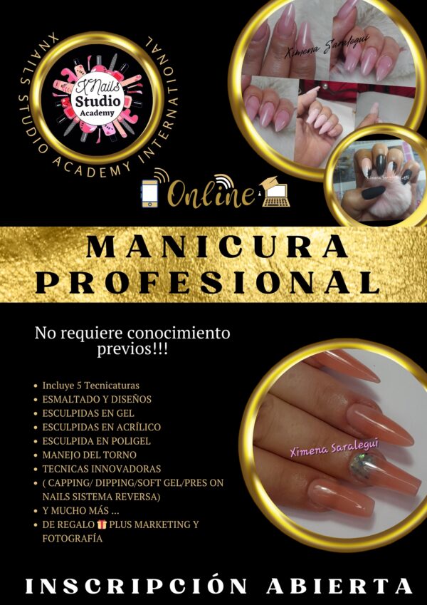 Xnails Studio Academy. Cursos de manicuria online capacitación profesional.